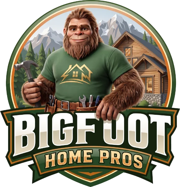 Bigfoot Home Pros mascot badge logo